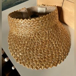 Hemlock woven straw visor